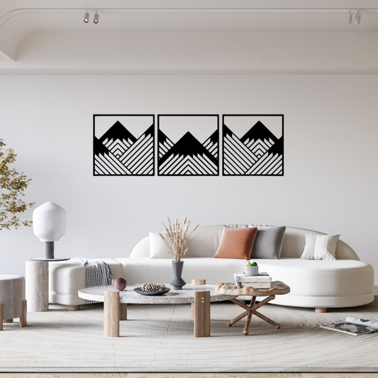 3 Piece Mountains Geometric